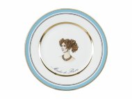 Подарочный набор тарелка мелкая 180 мм форма Европейская-2 рисунок Modes de Paris (голубой) 