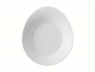 Суповая тарелка овальная 260 мм форма Атлантида рисунок Белый
