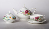 Сервиз чайный ф.Купольная рис.Полевые цветы (14 предметов)