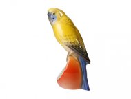 Скульптура ф. Волнистый попугайчик Яшка (высота 13 см)