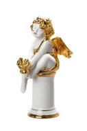 Скульптура 255 мм ф. Ангелочек (Золотые крылья)