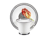 Чашка чайная (без блюдца) форма Юлия рисунок Сысоев Волшебный сад VI