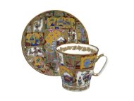 Чашка с блюдцем кофейная ф.Черный кофе рис.Дары востока