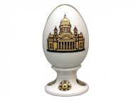 Яйцо пасхальное на подставке 82 мм форма Нева рисунок Исаакиевский собор 