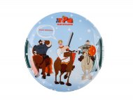 Подарочный набор декоративный 200 мм форма Эллипс рисунок Три богатыря Зима