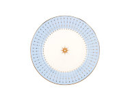 Тарелка плоская 200 мм форма Стандартная 2 рисунок Азур (голубая)