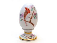 Яйцо пасхальное на подставке 82 мм форма Нева рисунок Овсянка